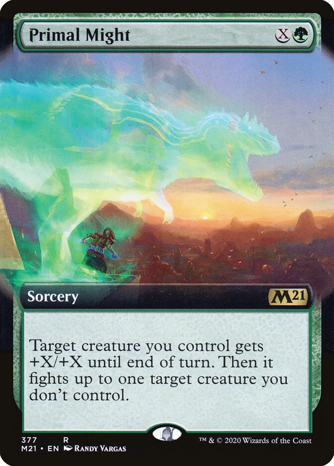 Primal Might card front