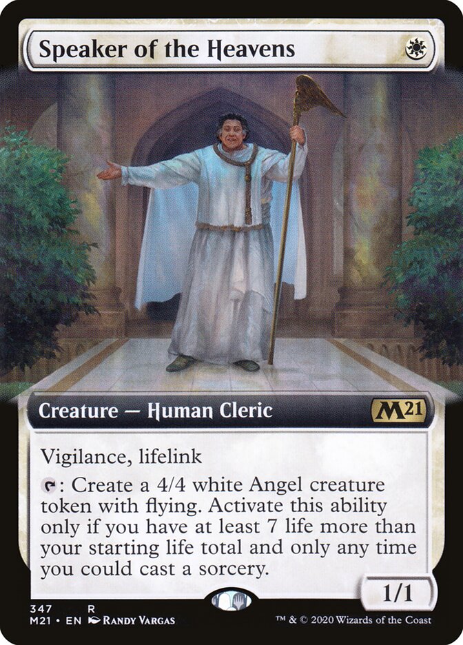 Speaker of the Heavens card front