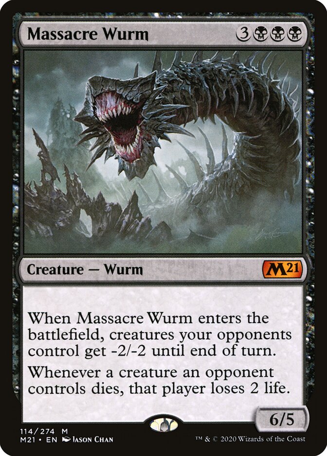Massacre Wurm card front