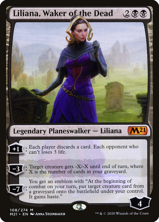 Liliana, Waker of the Dead card front