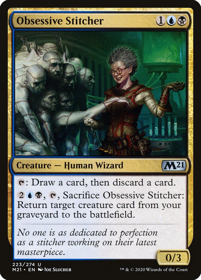 Obsessive Stitcher card front