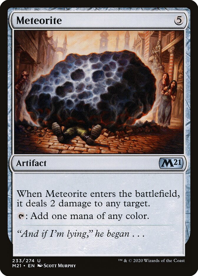 Meteorite card front