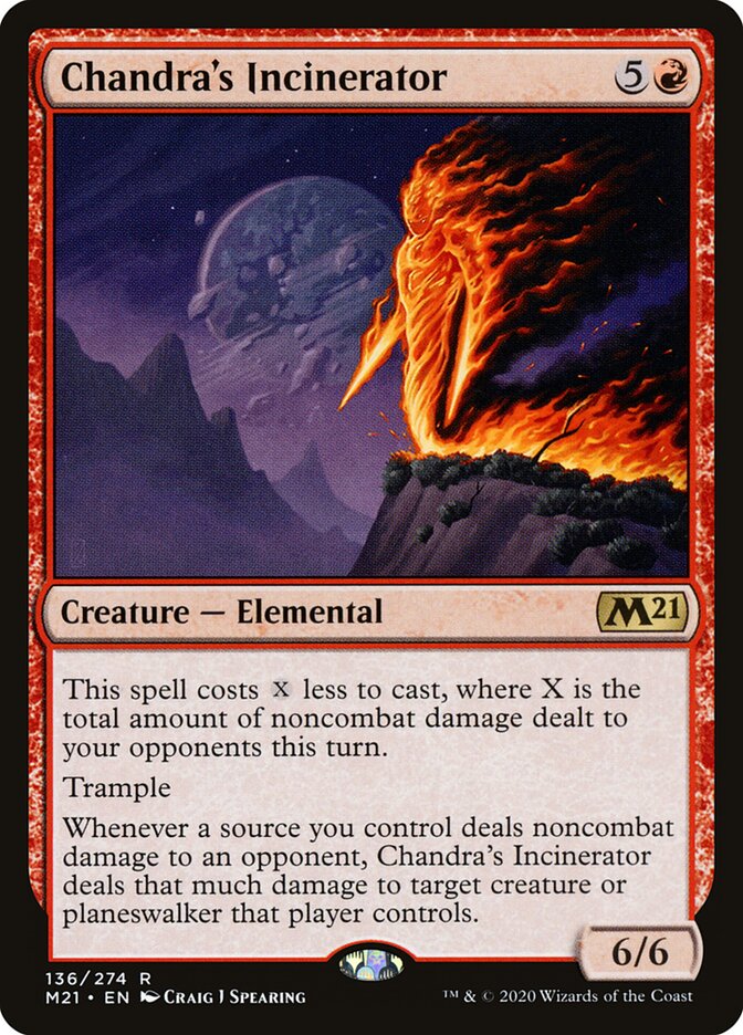 Chandra's Incinerator card front