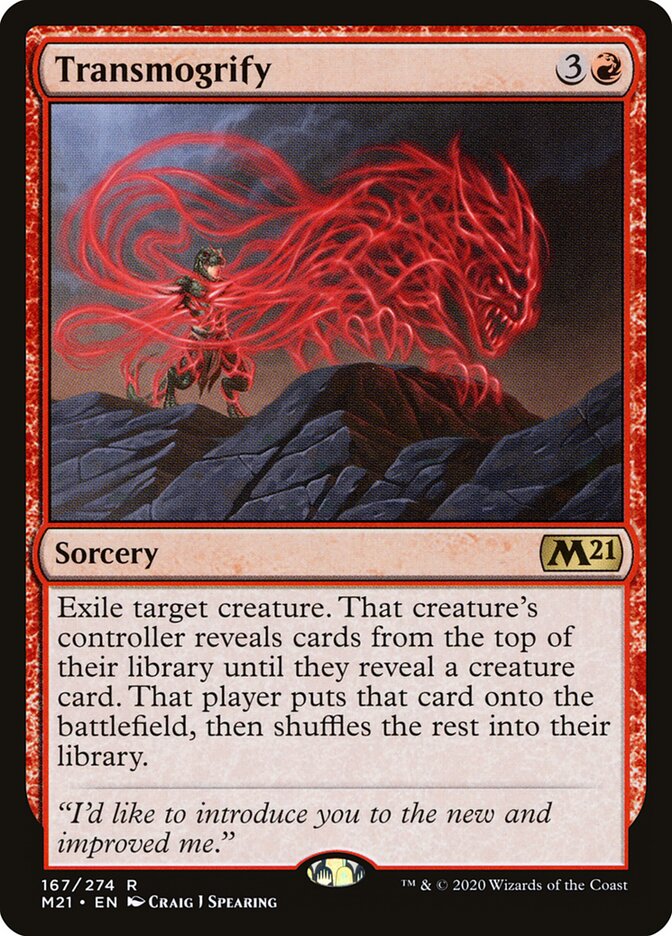 Transmogrify card front
