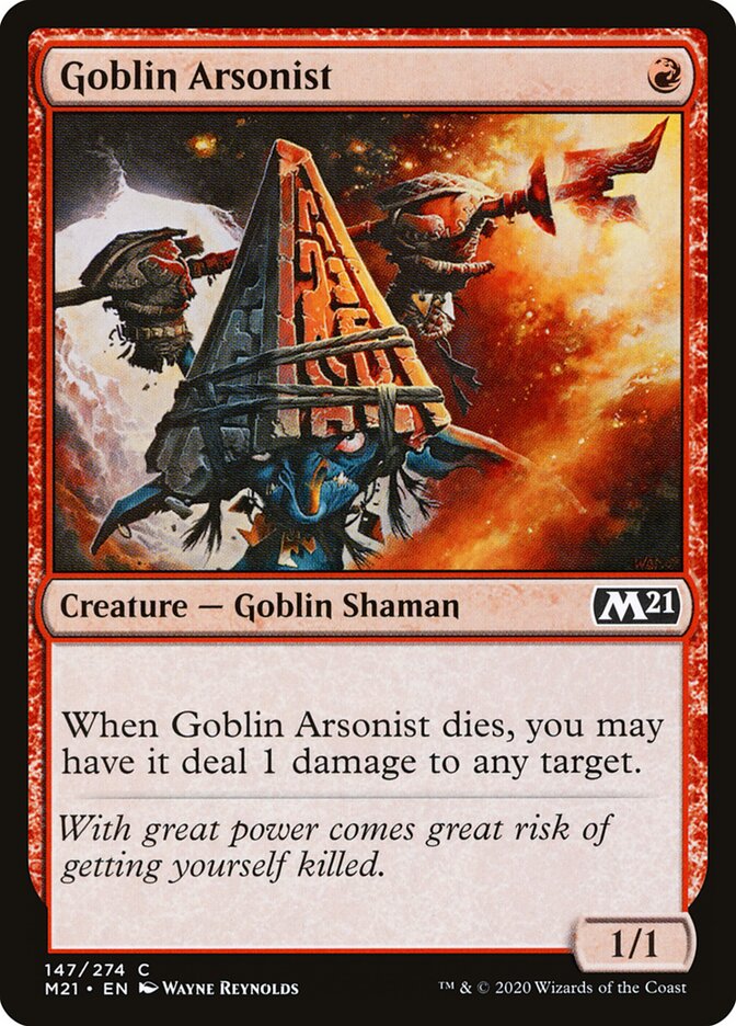 Goblin Arsonist card front