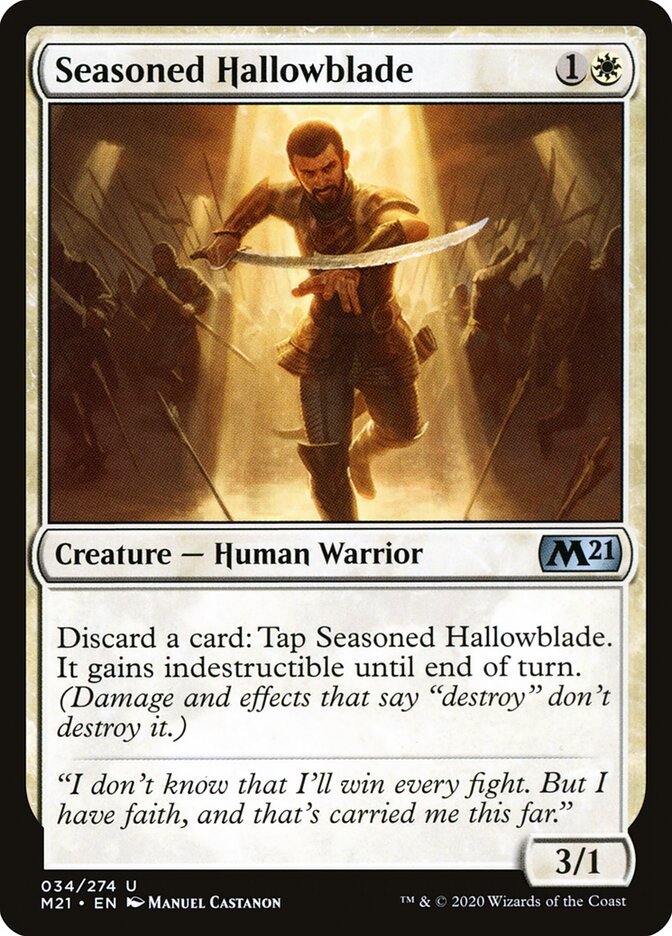 Seasoned Hallowblade card front