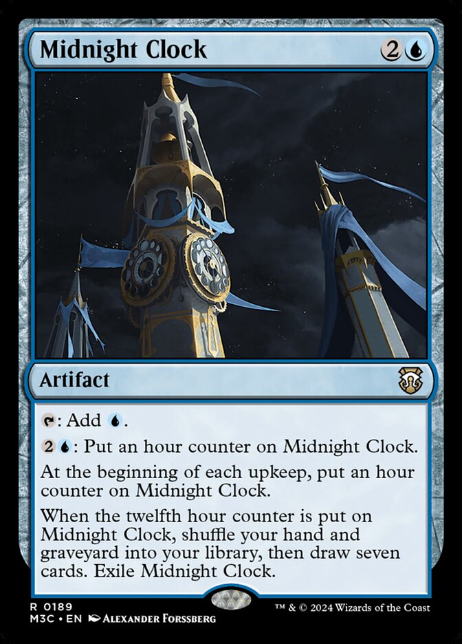Midnight Clock card front