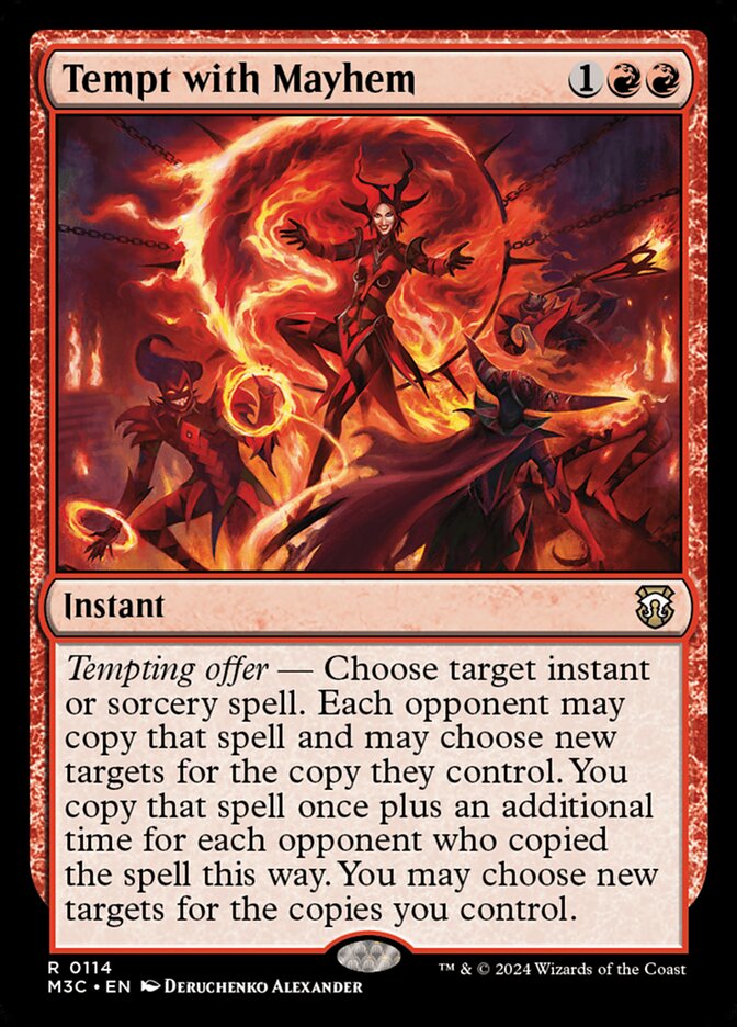 Tempt with Mayhem card front