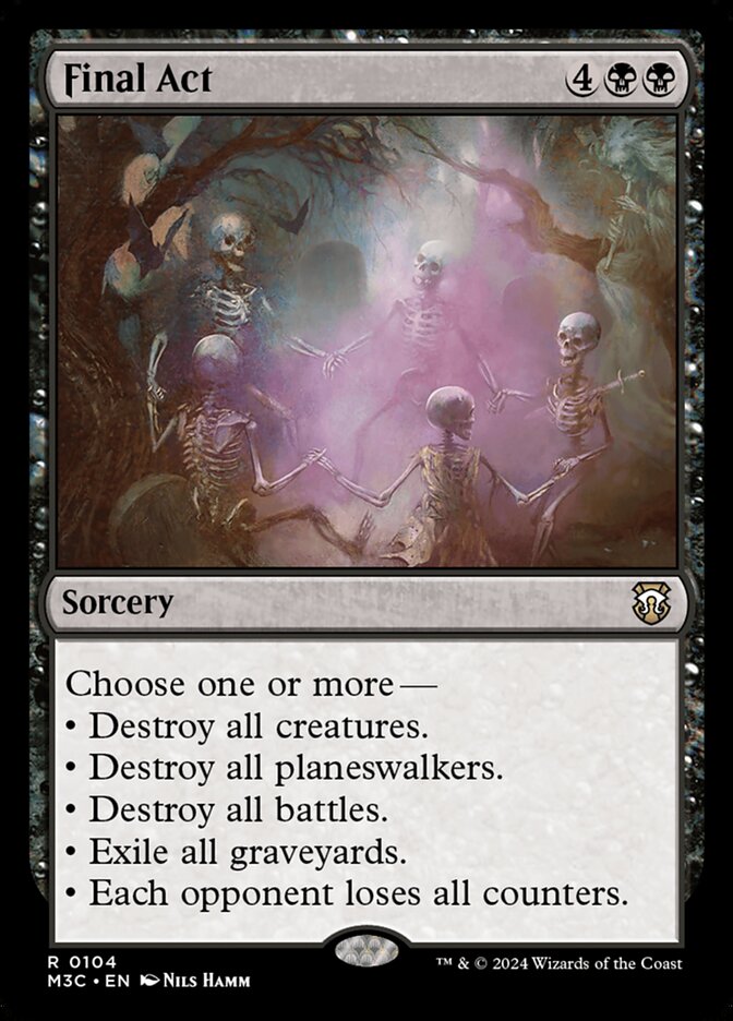 Final Act card front
