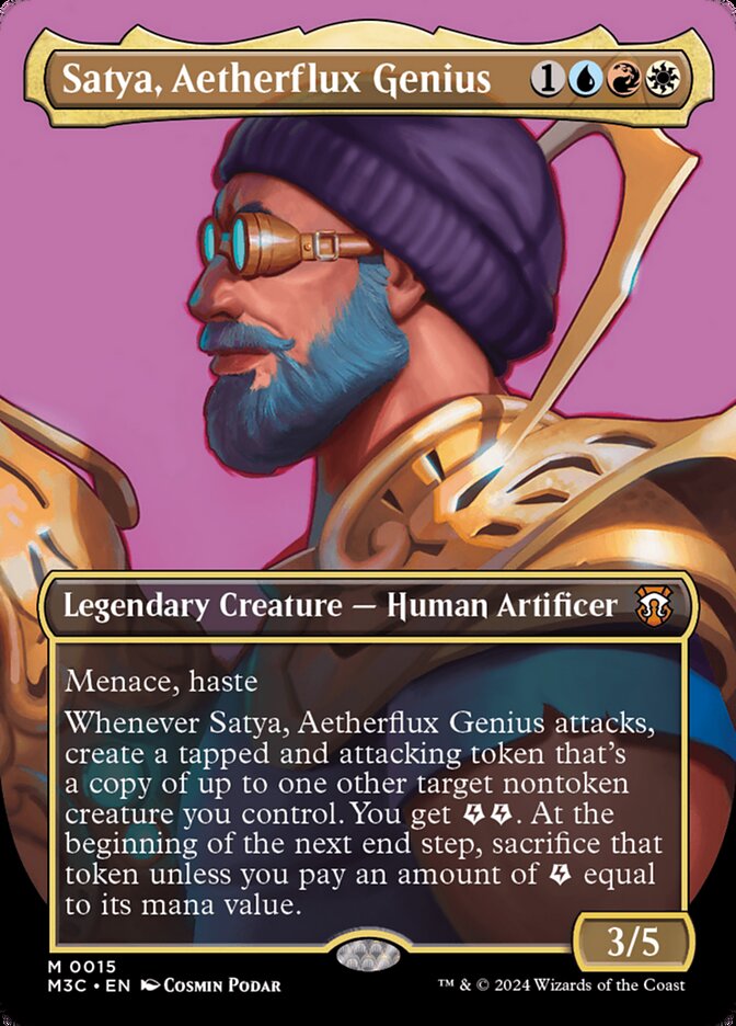 Satya, Aetherflux Genius card front