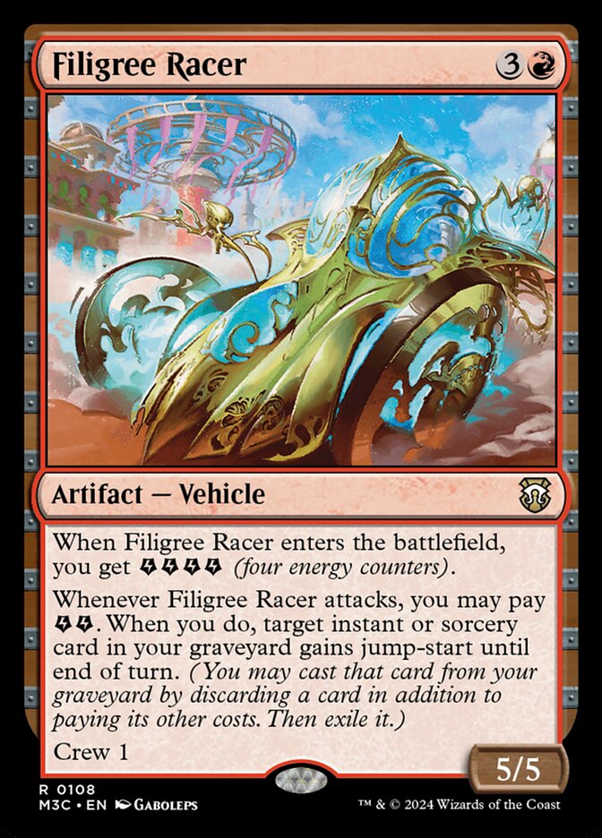 Filigree Racer card front