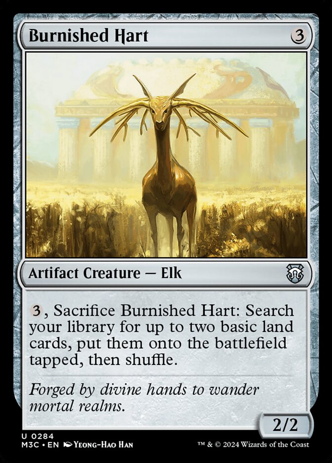 Burnished Hart card front