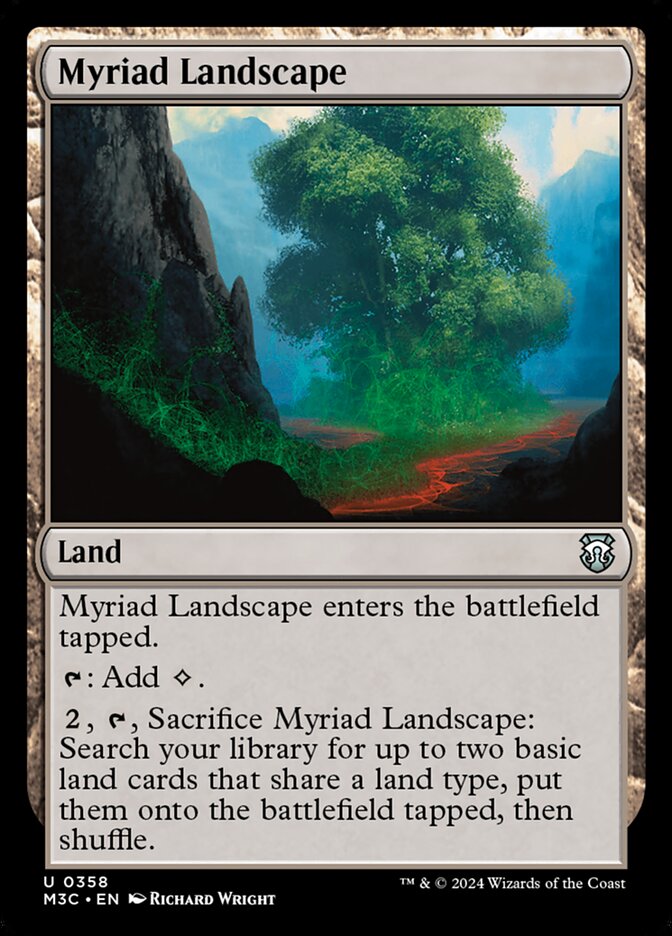 Myriad Landscape card front