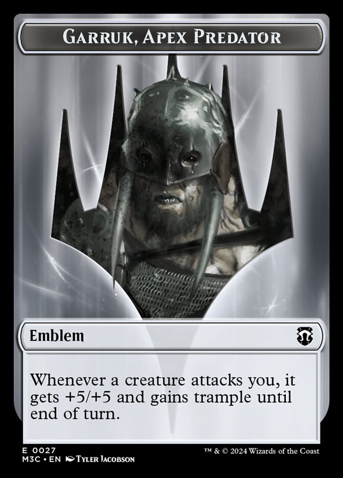 Garruk, Apex Predator Emblem card front