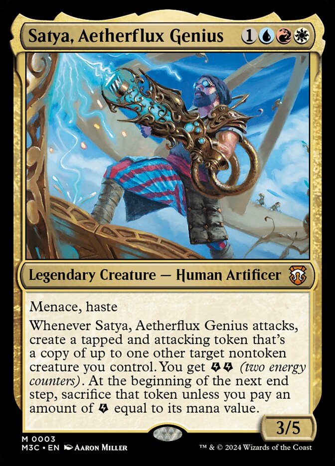 Satya, Aetherflux Genius card front