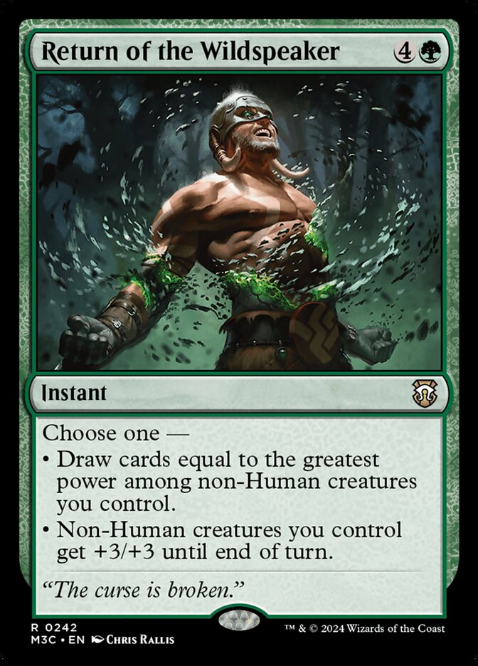 Return of the Wildspeaker card front