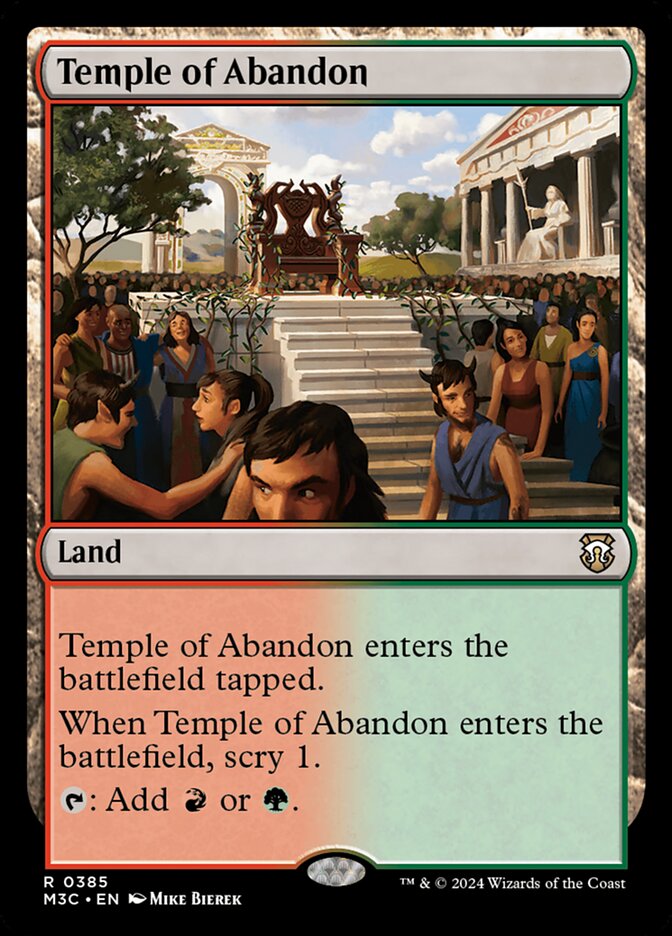 Temple of Abandon card front