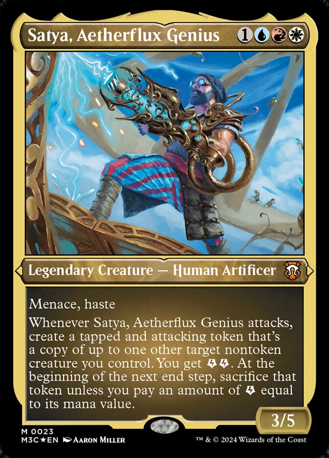 Satya, Aetherflux Genius card front