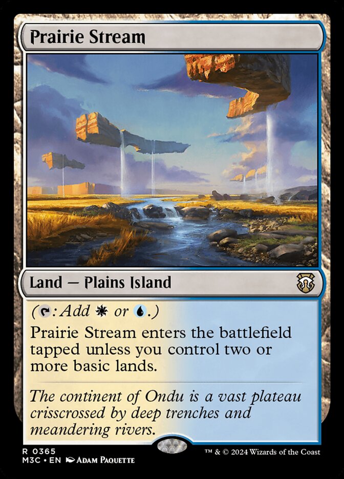 Prairie Stream card front