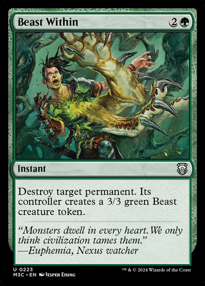 Beast Within card front