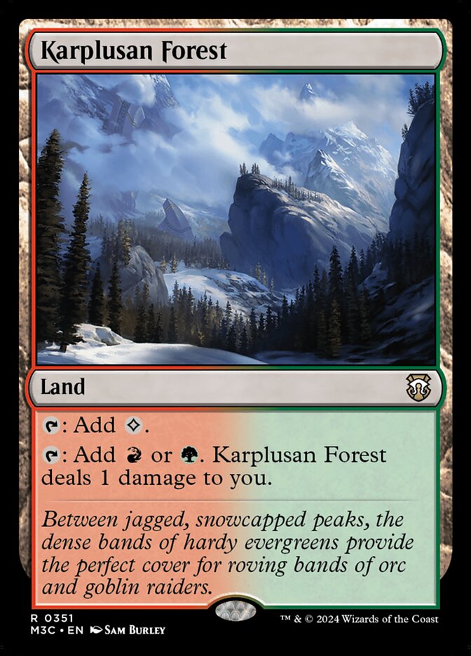 Karplusan Forest card front