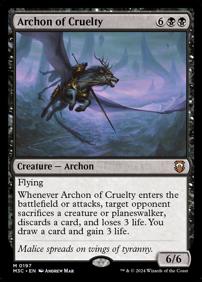 Archon of Cruelty card front