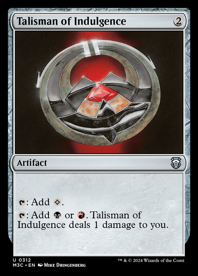 Talisman of Indulgence card front
