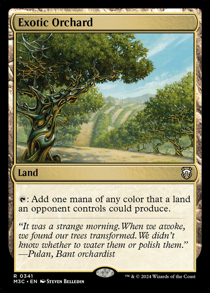 Exotic Orchard card front