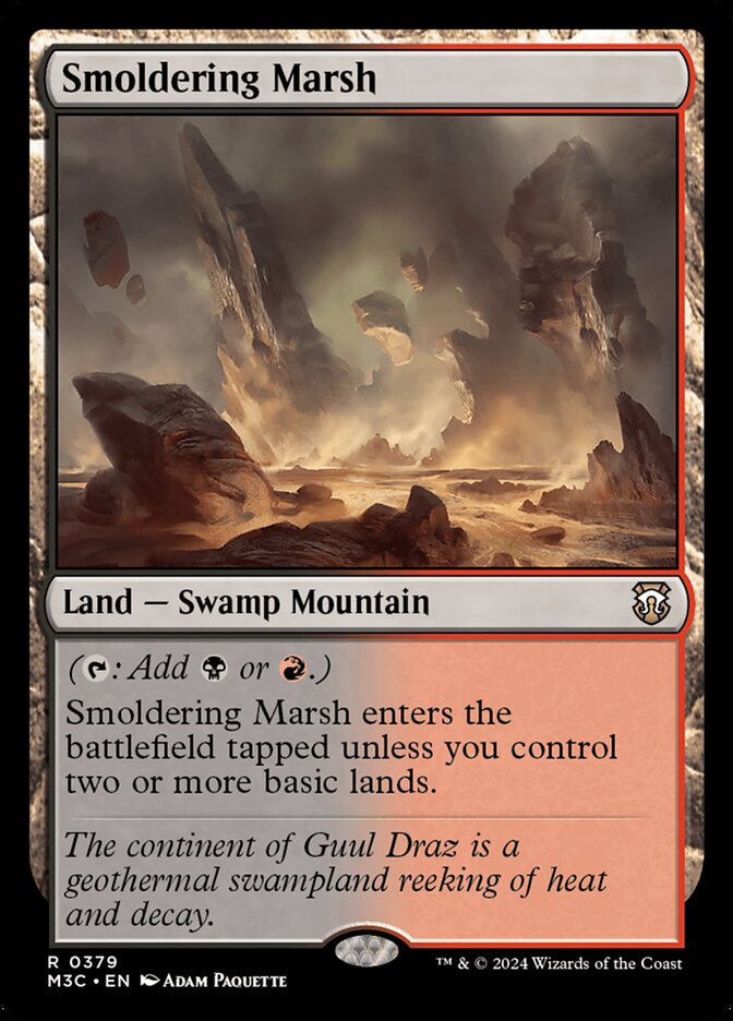 Smoldering Marsh card front