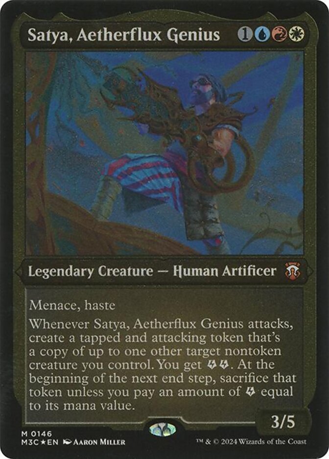 Satya, Aetherflux Genius card front