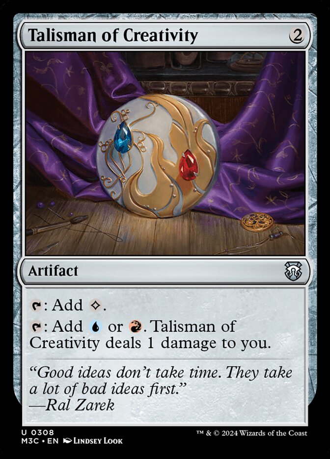 Talisman of Creativity card front