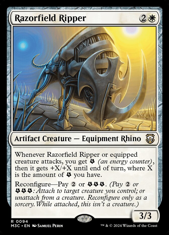 Razorfield Ripper card front