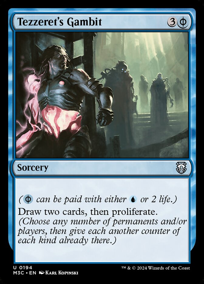 Tezzeret's Gambit card front