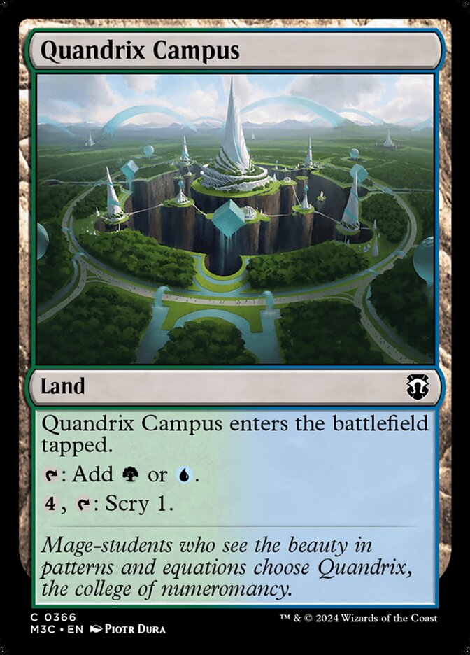 Quandrix Campus card front