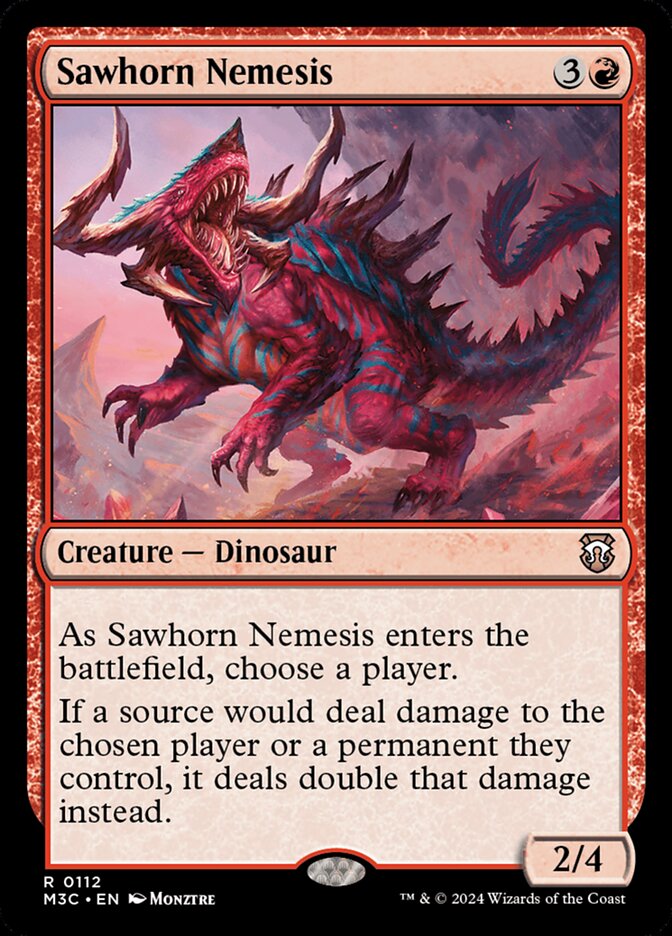 Sawhorn Nemesis card front