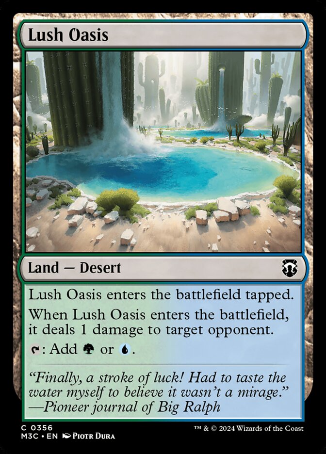 Lush Oasis card front