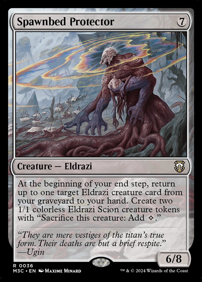 Spawnbed Protector card front