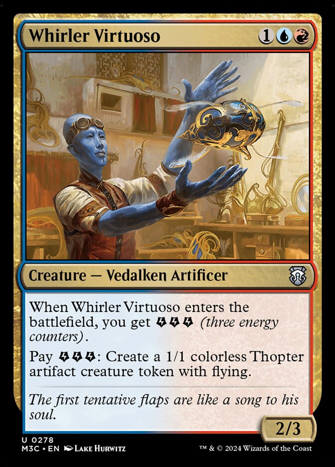 Whirler Virtuoso card front
