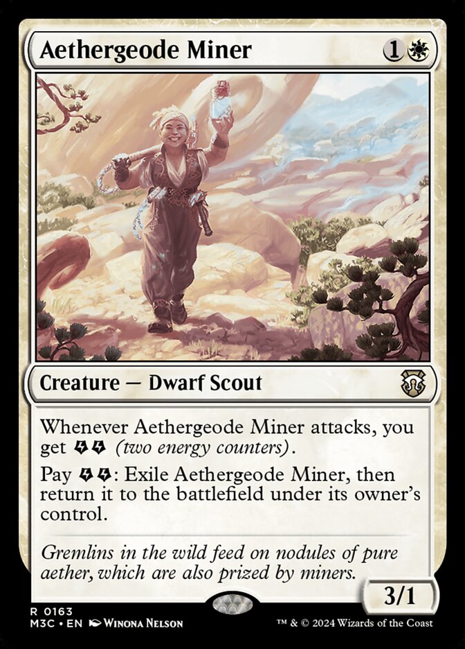 Aethergeode Miner card front