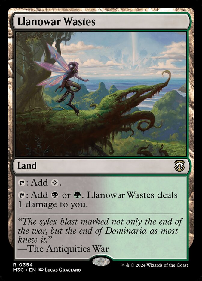 Llanowar Wastes card front
