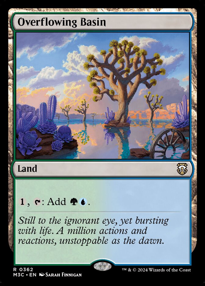 Overflowing Basin card front