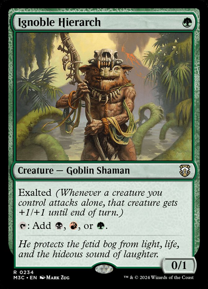 Ignoble Hierarch card front