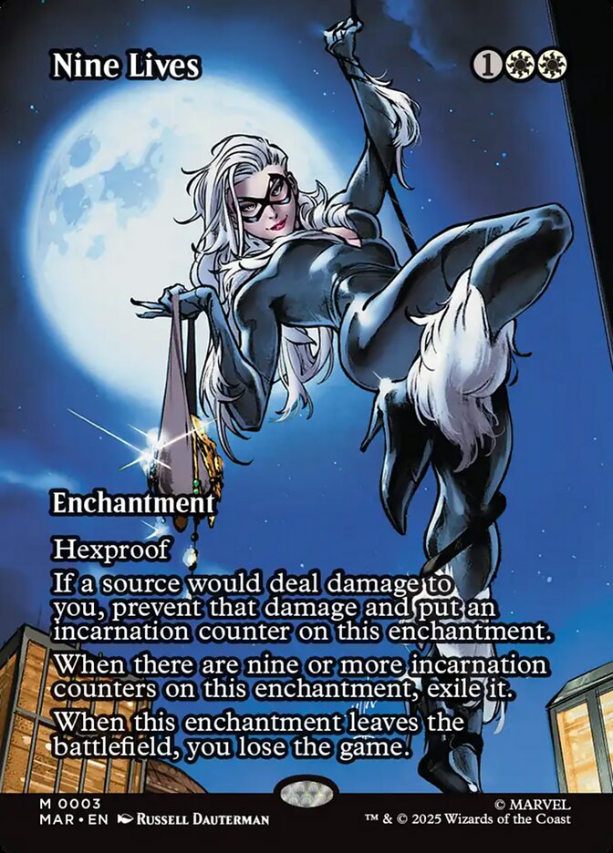 Nine Lives card front