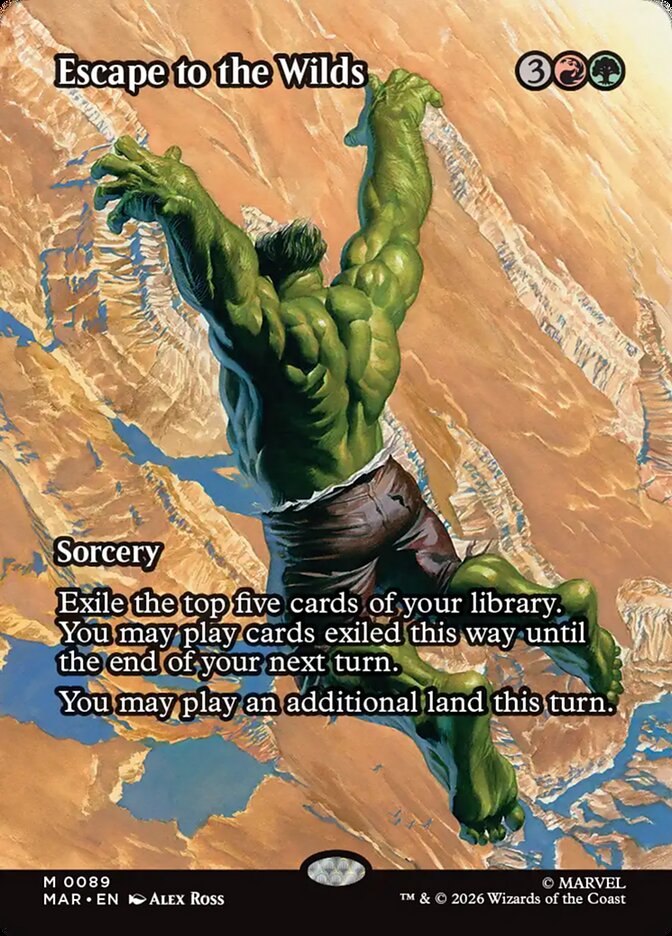 Escape to the Wilds card front