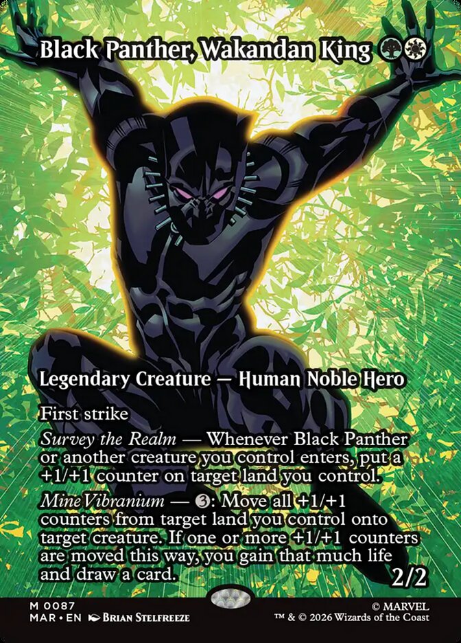 Black Panther, Wakandan King card front