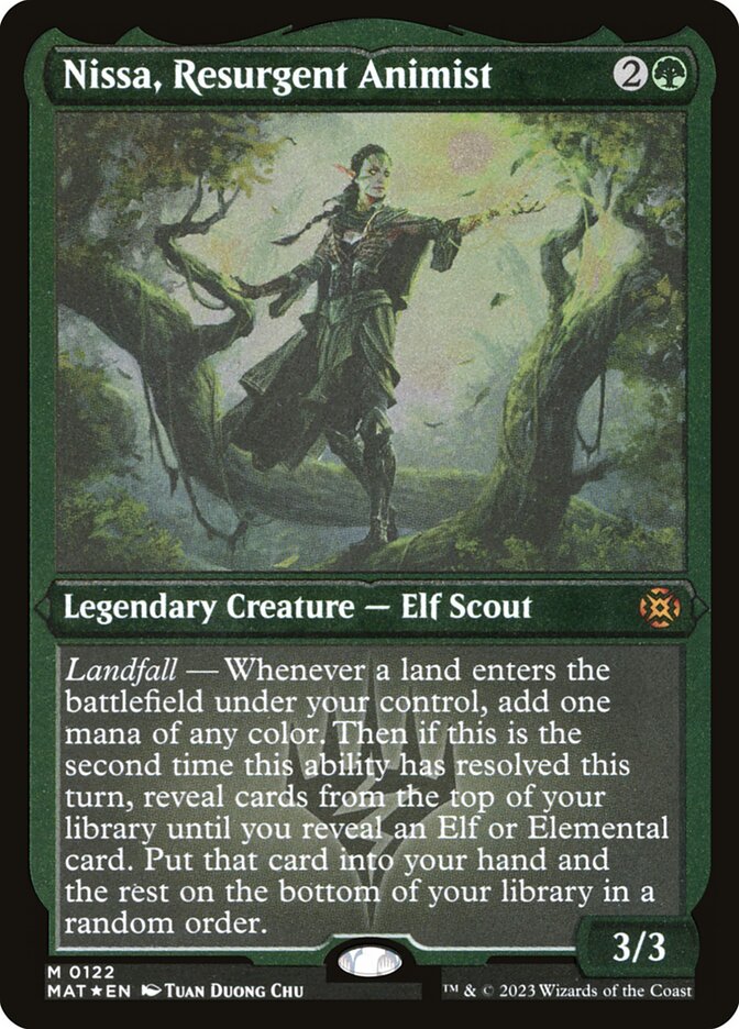 Nissa, Resurgent Animist card front