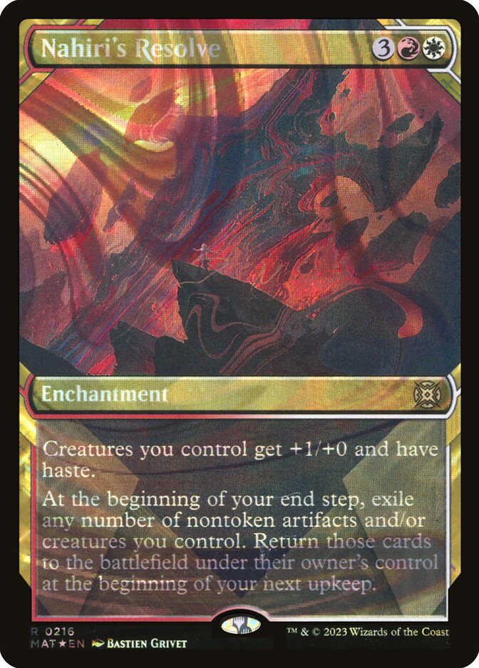 Nahiri's Resolve card front