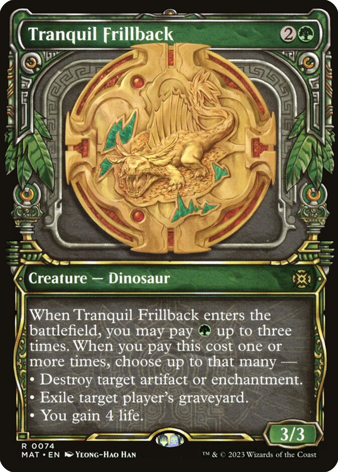 Tranquil Frillback card front