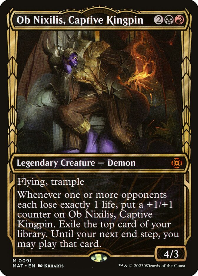 Ob Nixilis, Captive Kingpin card front