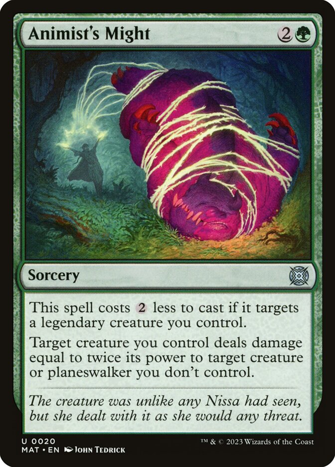 Animist's Might card front